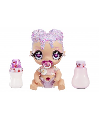 Glitter Babyz Muñeca Florecita Lila Wildboom