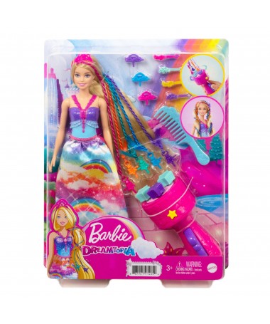 Barbie Dreamtopia Princesa Trenzas Con Accesorio