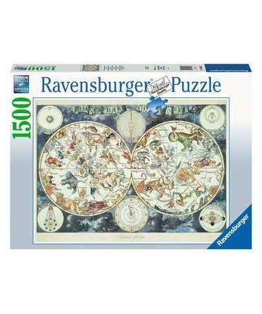 Puzzle 1500 Piezas  Mapa Mundi Bestias F